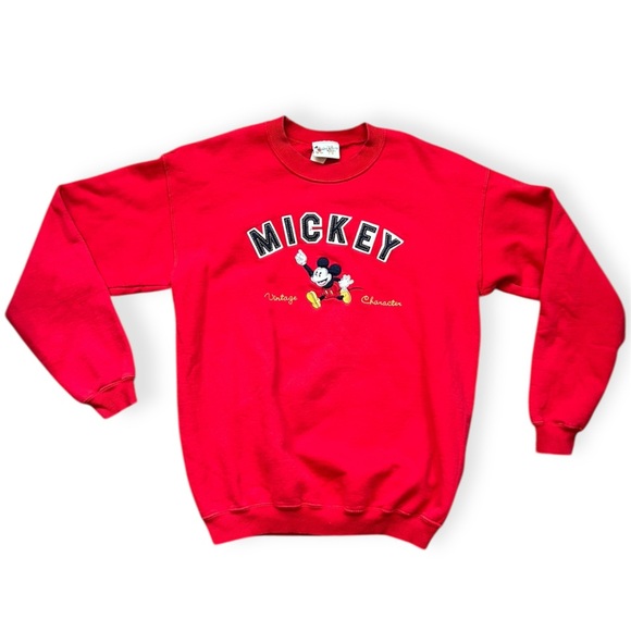 Vintage Mickey Mouse Red Sweater Disney - Picture 1 of 7